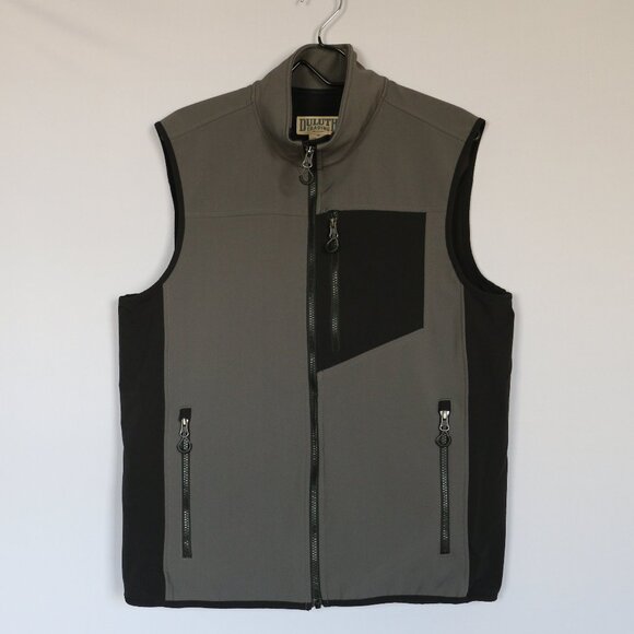 Duluth Trading Co, Men's Black Hills Windfront Vest, Medium, Dark Grey and Black - Picture 1 of 12